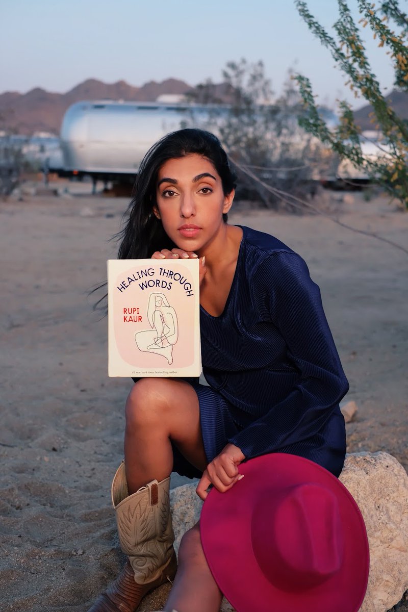 HEALING THROUGH WORDS is a collection of guided poetry writing exercises from #1 New York Times bestselling author @rupikaur_ to help you explore themes of trauma, loss, heartache, love, family, healing, and celebration of the self. On sale now. spr.ly/6012MkrMq