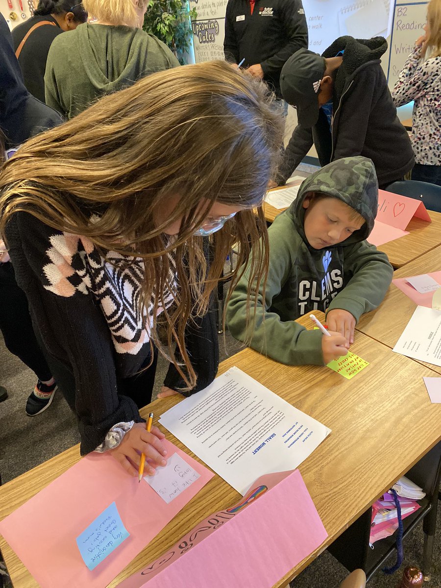 FCIFalcons's tweet photo. The sharing of our writing helps us grow!  Reflection and celebration are key for our learners!!  Thank you families and other teams for joining @MrHeideman's classes today  #FalconPride https://t.co/eMwpfRmcLF