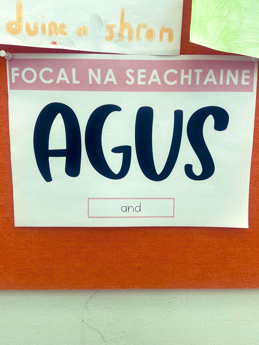 CheallaighMs's tweet photo. Gach seachtain beidh seanfhocal, focal agus briathar nua againn ar an gclár fógraí. Déan iarracht iad a úsáid an tseachtain seo! 💚🇮🇪 #seanfhocalnaseachtaine #focalnaseachtaine #braitharnaseachtaine #cbcgaeilge @ClaregalwayColl https://t.co/G9X6Wig1g8
