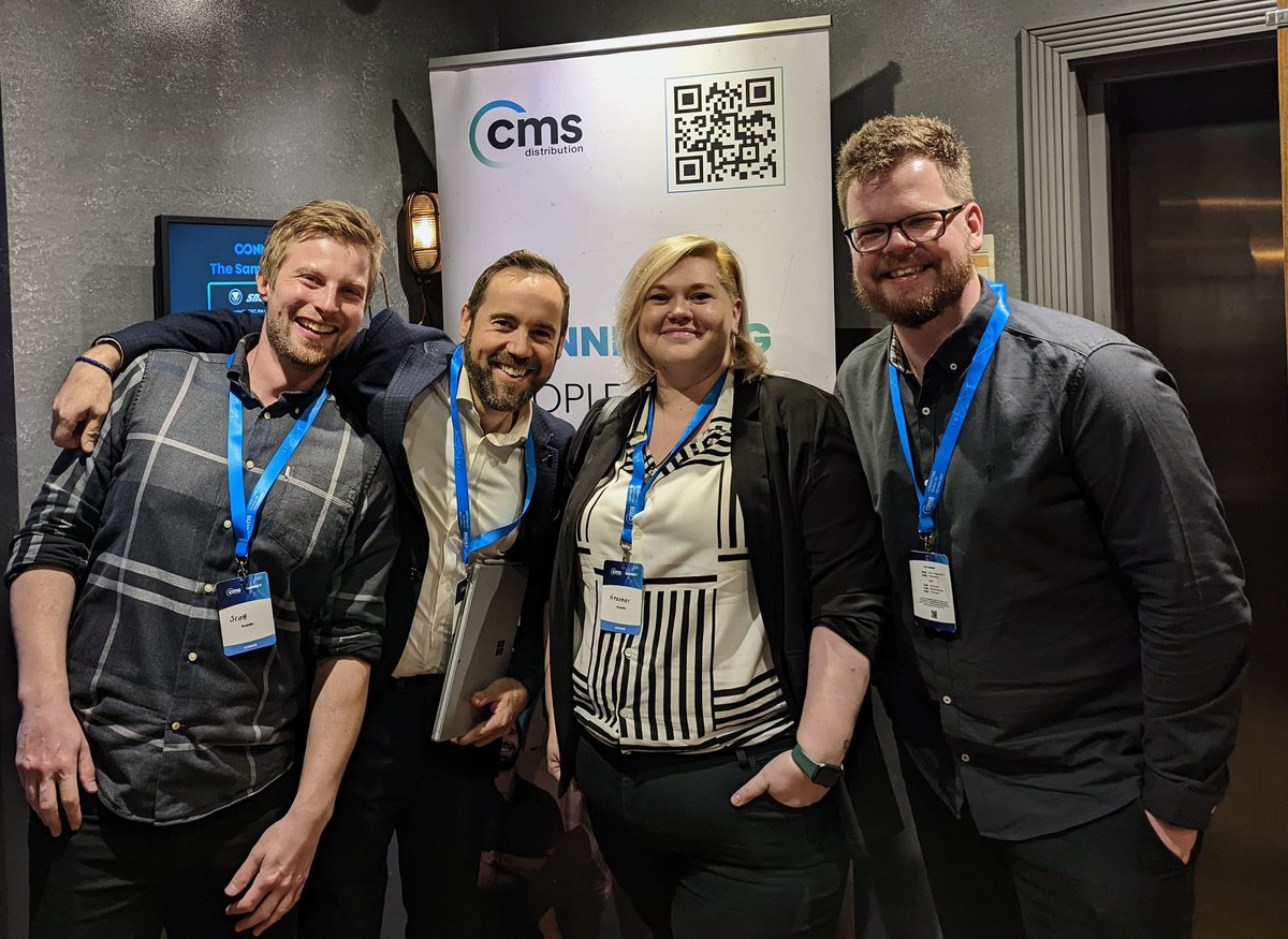 Kuoda's tweet photo. Fantastic day at #CMSConnect today, massive thank you to @CMSDistribution for having us!
Great to see so many familiar faces as well as meeting new people! https://t.co/5DeUMALlXH