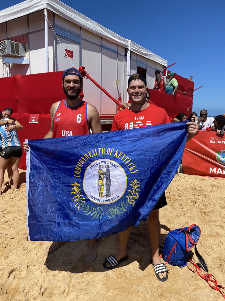 KYStagsHC's tweet photo. The boys Ian and Jacob with their Team USA debuts last week in Maricรก, Brazil ๐ค๐บ๐ธ #FearTheDeer #kentuckysfinest https://t.co/UbNVc09f8A