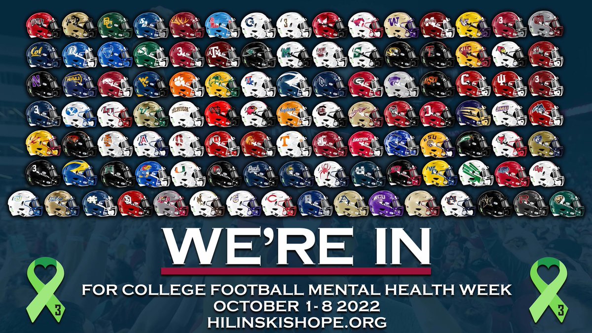 CUCFBFamily's tweet photo. We honored to be one of the many schools participating in College Football Mental Health Week alongside so many other great schools.

#MoreThanFootball 
#CFMHW https://t.co/hemJMtF6yi