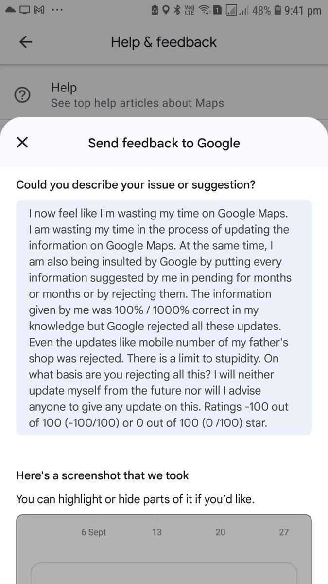KidsGuruTV's tweet photo. @googlemaps
@Google
@GoogleIndia
I now feel like I'm wasting my time on Google Maps in the process of updating the information. At the same time, I am also being insulted by Google.

Ratings -100 out of 100 (-100/100)  or 0 out of 100 (0 /100) star. https://t.co/hoPVyRKopn