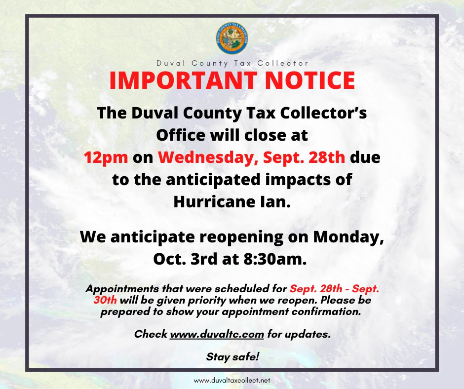 Duval Tax Collector (DuvalTaxCollect) / Twitter