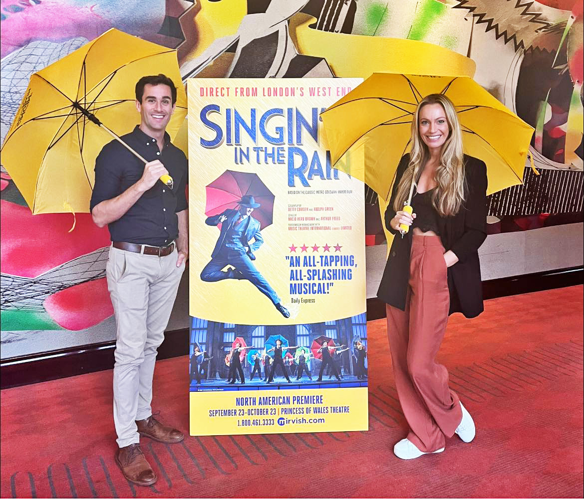 Mirvish Productions (@mirvish) on Twitter photo The wonderful Sam Lips and <a href="/Charlotte_Gooch/">Charlotte Gooch</a> are here to make a splash at the Princess of Wales Theatre. See them singin’ and dancin’ in this irresistibly charming show! ☔️
Singin’ in the Rain is now on stage through October 23. #SinginInTheRainTO mirvish.com/shows/singin-i… The wonderful Sam Lips and <a href="/Charlotte_Gooch/">Charlotte Gooch</a> are here to make a splash at the Princess of Wales Theatre. See them singin’ and dancin’ in this irresistibly charming show! ☔️
Singin’ in the Rain is now on stage through October 23. #SinginInTheRainTO mirvish.com/shows/singin-i…
