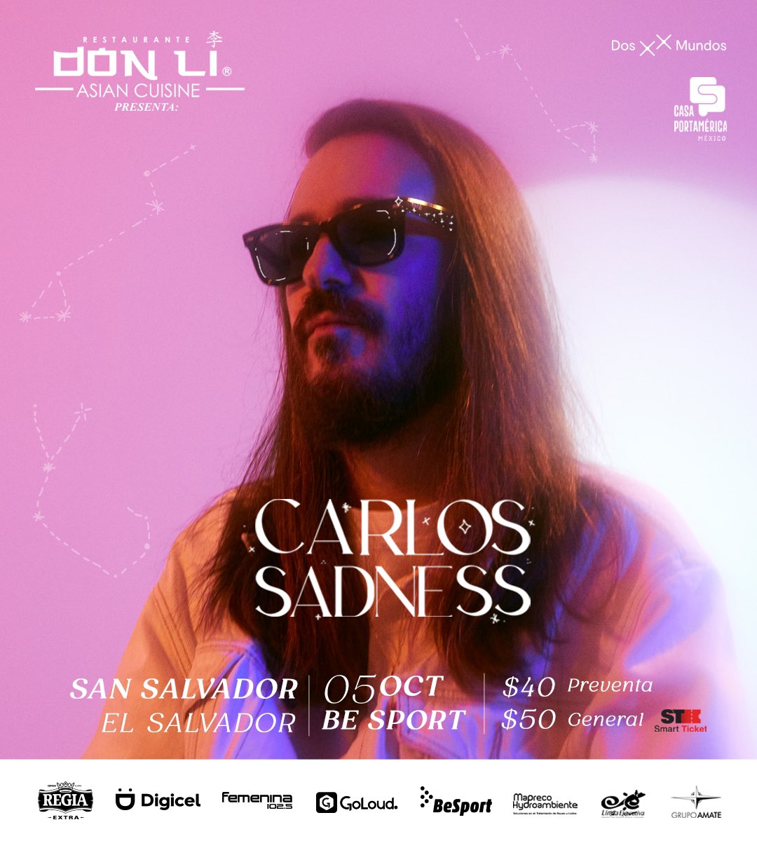 ArztR's tweet photo. Comienza la cuenta regresiva para el concierto del Tropical Jesus, @CarlosSadness 🌞

Entradas a la venta en: https://t.co/kuAj5Z5hX2 ✨ https://t.co/PKU5nZJmfj