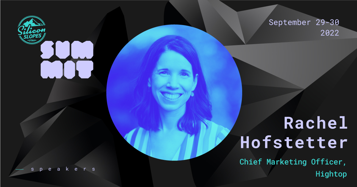 siliconslopes's tweet photo. Rachel Hofstetter to take the stage at Summit ’22!

@rachelhoffy is the Chief Marketing Office at @Hightop_HQ, the first consumer banking experience powered by blockchain technology, where she leads brand, growth, and product marketing.

More here: https://t.co/8Izhg3U3p1 https://t.co/DOLfzTowEa