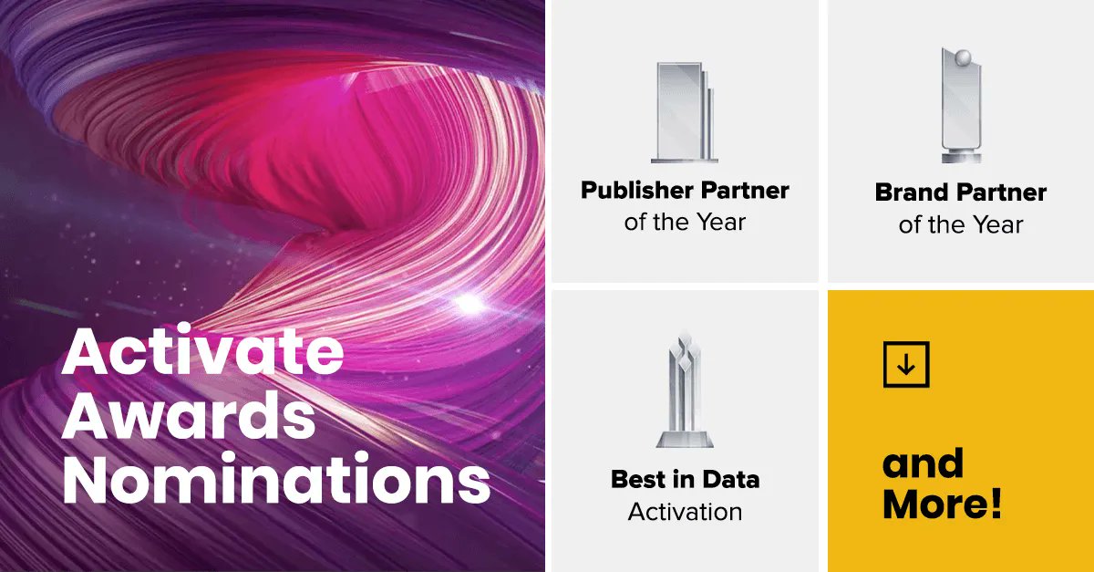 StackCommerce's tweet image. The StackCommerce Activate Awards are open for nominations! Live at our Activate conference on 10/18, we’ll be announcing winners in multiple categories. Nominate yourself or another deserving publisher, advertiser, merchant, or brand until 10/6. buff.ly/3LMVn8Y