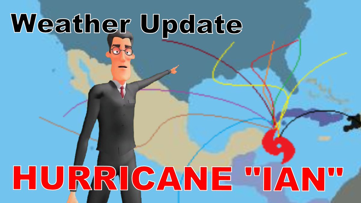 RealSketch1's tweet photo. Mad meteorologist, Sonny Chances knows exactly where #HurricaneIan is heading.
   
#RealSketchAnimation #Hurricane #IanHurricane https://t.co/AvT5dp3U93
