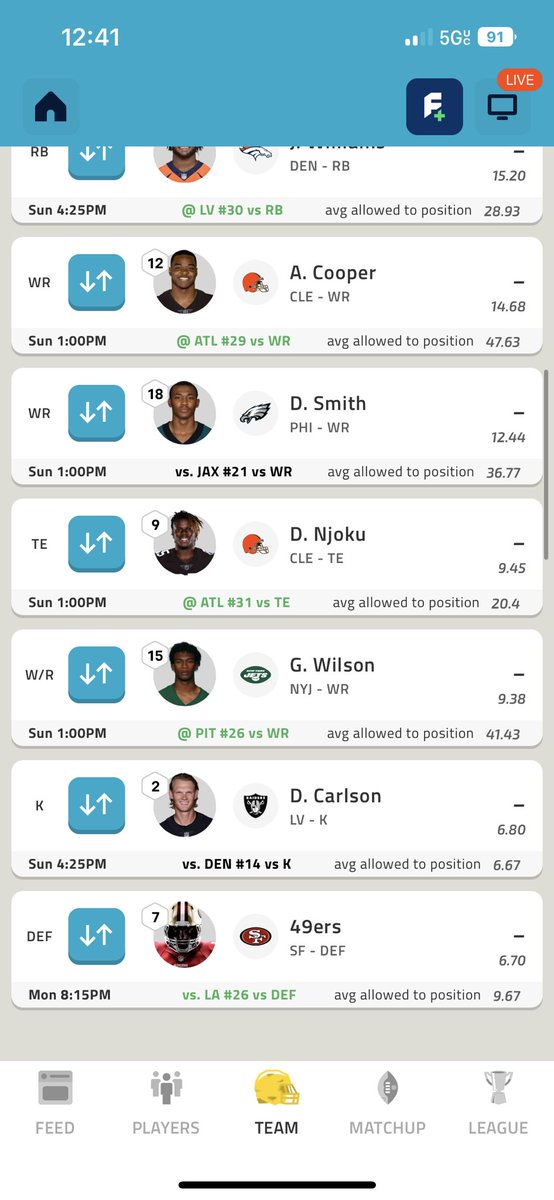 alextrasaucy's tweet photo. @NFLFantasy 0-3 in a 8 man league……… https://t.co/uVteoftE3m