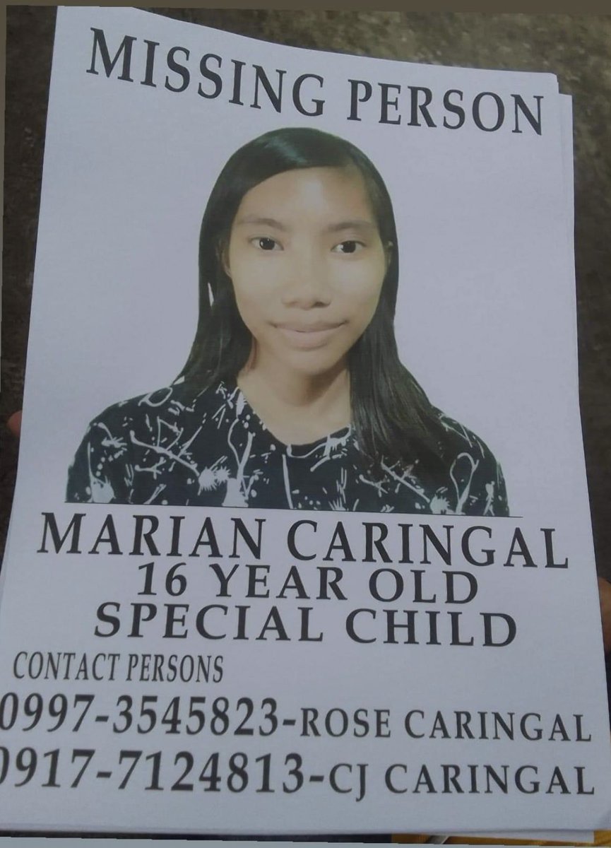 Caviteño friends! Help. Missing person is the sister of a college friend. She's been missing for more than a day now and was last seen at SM Molino in Bacoor, Cavite.

Tulungan po natin ang pamilya na mahanap si Marian.