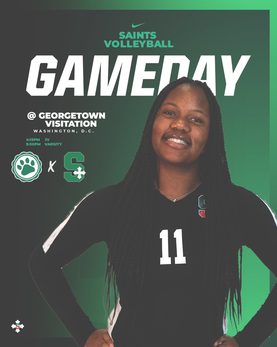 SSSAS_Athletics's tweet photo. 🏐 GAMEDAY | Saints to travel to Visi 

🆚 Georgetown Visitation
📅 Tuesday, September 27, 2022
⏰ 4:15PM JV
⏰ 5:30PM VAR
📍 Georgetown Visitation

#onesaint | @sssas_vball https://t.co/YwNmzLvTsY