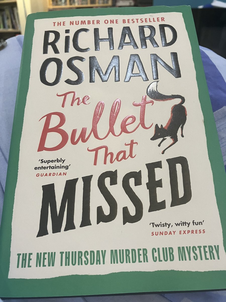 The bad news: I have COVID. The good news: I have the #ThursdayMurderClub to keep me company. @richardosman #TheBulletThatMissed