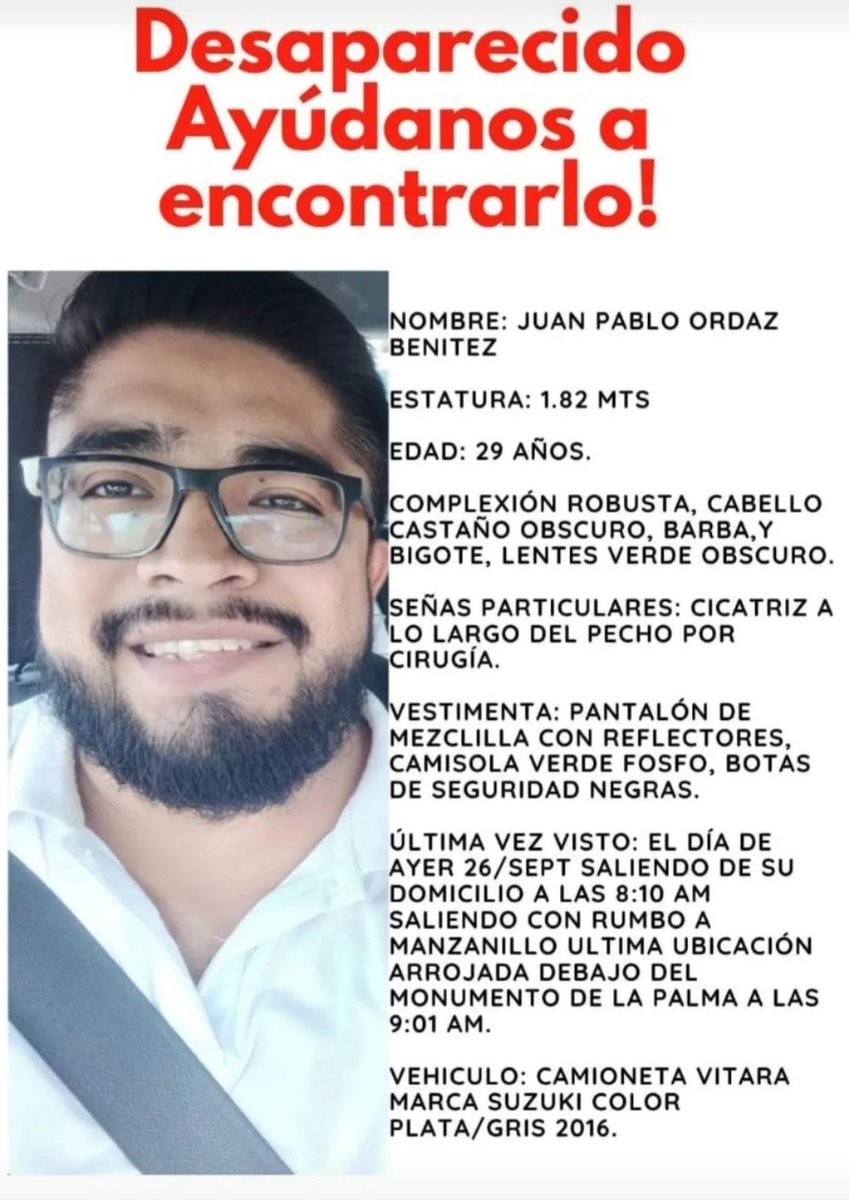 cphbt1983's tweet photo. @gobiernocolima @SSP_COLIMA les suplico ayuden a regresar a mi familiar con bien, a lado su familia. 🙏🏽 https://t.co/yfXB01N11n
