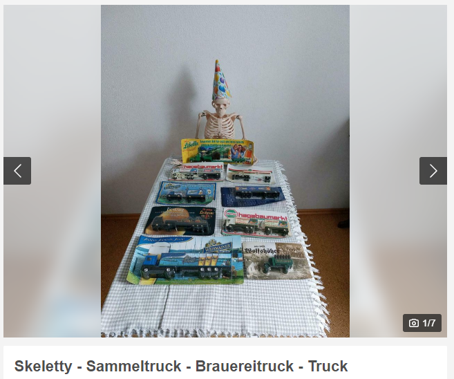 realcriscross's tweet photo. Ich habe auf Ebay Kleinanzeigen einen Account gefunden, der jeden Gegenstand zusammen mit seinem Skelett "Skeletty" fotografiert. https://t.co/QJEURIqUa5