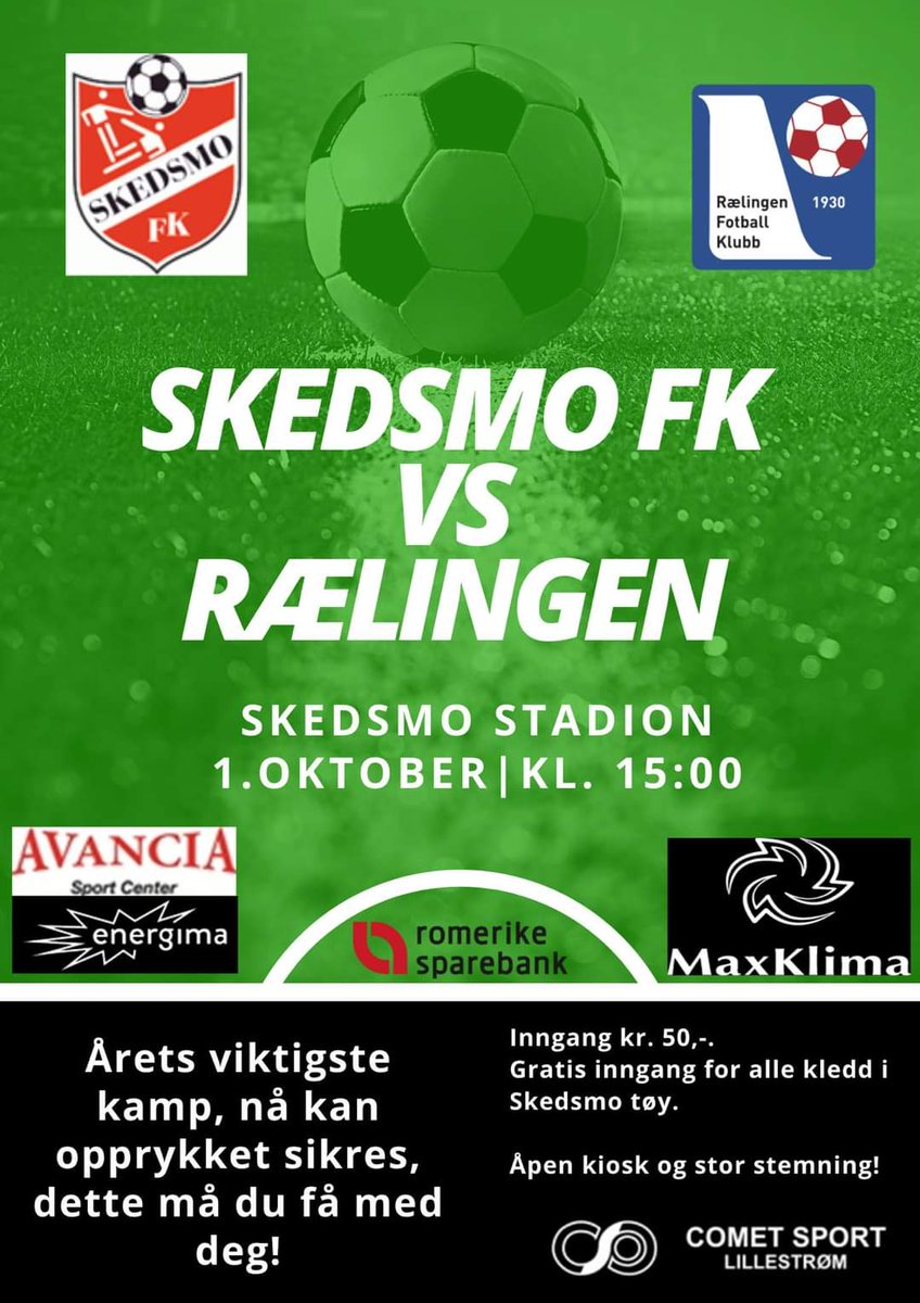 Neste hjemmekamp⚽️
<a href="/Lokalfotballen/">Lokalfotballen</a>