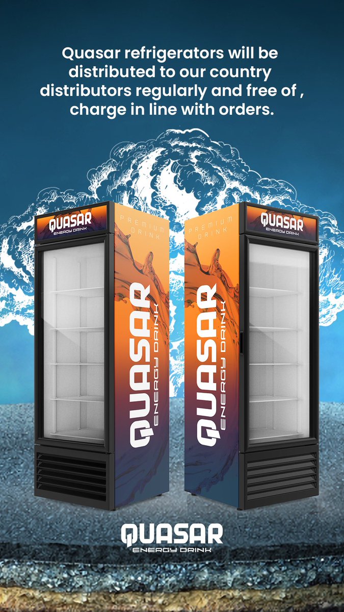 Quasar refrigerators will be distributed to our country distributors regularly and free of charge in line with orders.

#Quasar #QuasarEnergy #Energy #EnergyDrinks #Vitamin #VitaminDrink #Hygiene #LiterDrink #MoreQuasars #StrongFlavor #Drink #unleashyourenergy
#healthyenergy