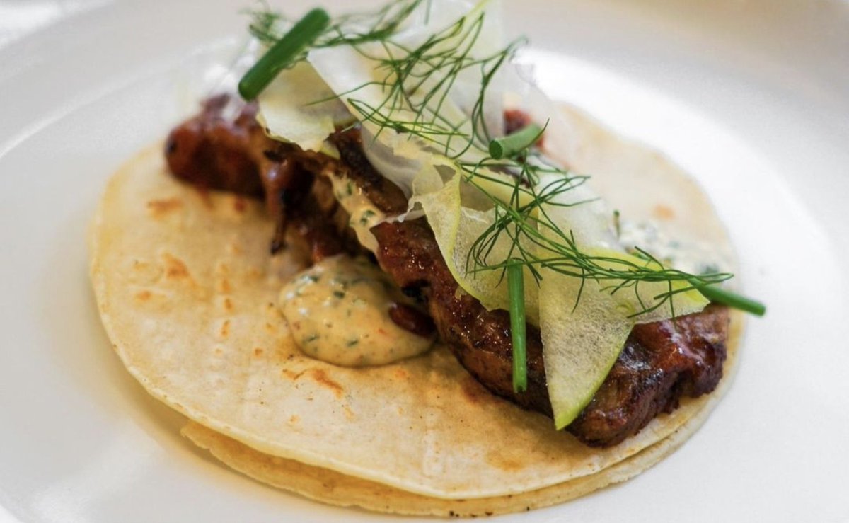 🌮ROSH HASHANAH SPECIAL🌮 Smoked and 24-Hour Slow-braised Brisket Tacos with Pomegranate Honey Glaze, Apple &amp; Fennel Slaw, Chive Aioli, and Rye Bread Crumbs. Click the linkinbio🔗 to order #revolutiontaco #philly #philadelphia #food #tacos #tacotuesday