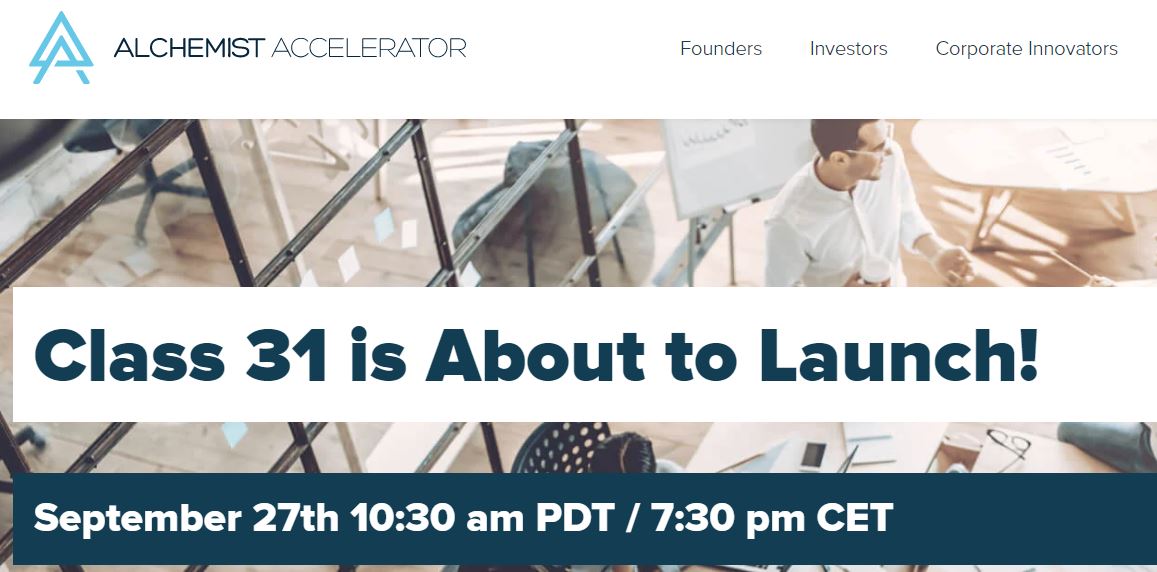 ZamirShukho's tweet photo. In 1 hour will look at Alchemist Accelerator batch 31 alumni startups for some future investment! We invest in B2B SaaS Seed stage startups with up to $500k check. See https://t.co/4Z0NihYX6L for details. 
Thanks Ravi Belani for invitation. 
#AlchemistAccelerator https://t.co/xiJn1HGKgp