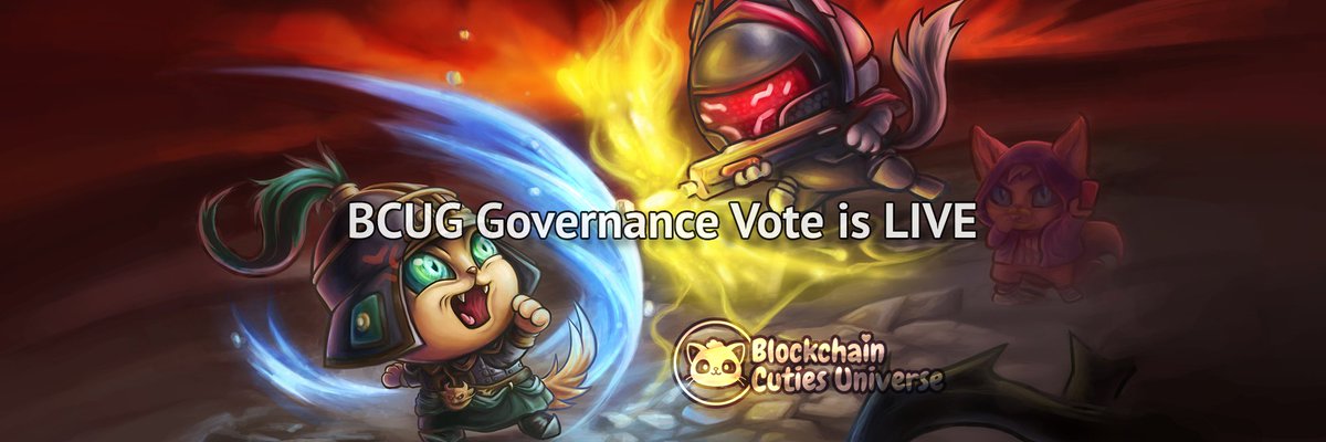 BlockchainCutie's tweet photo. Dear Cutieneers, 

The #governance vote is ongoing, and will last only 6 more days! Get your voice heard, and become a part of the #NFTCommunity that helps build their #PlayToEarn games together with the developers! 🥰 https://t.co/8vGmni8FyT