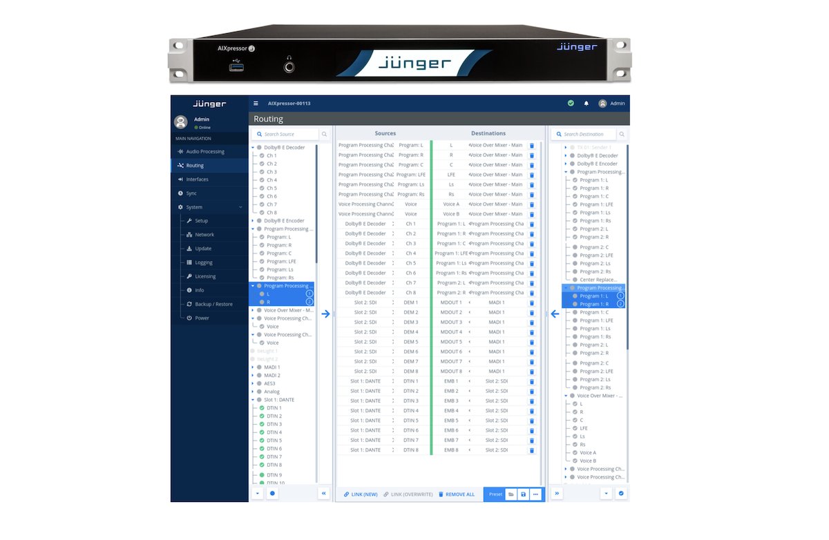 RedTech_News's tweet photo. Germany’s @JungerAudio has announced the official certification of @Dolby E encoding and decoding for its flexAI audio processing infrastructure platform. The Dolby E implementations are now available as individual licenses #Dolby #DolbyE #flexAI https://t.co/04A1acdAAb https://t.co/Ltfpx58JV5