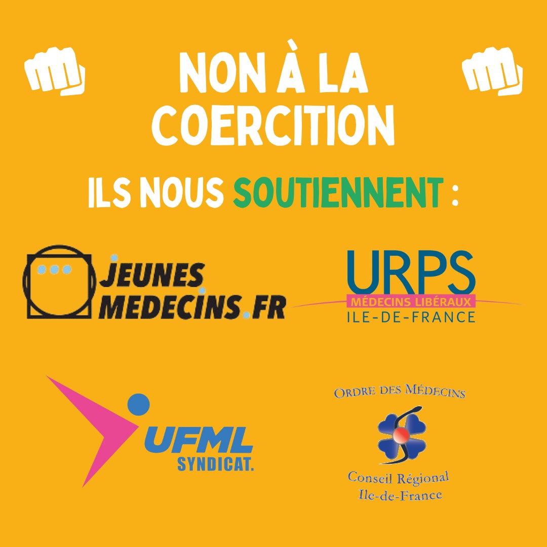 Les médecins de tous les bords y compris seniors nous rejoignent contre la coercition ! Nous ne nous laisserons pas faire !

#isni #coercition #internes #médecine