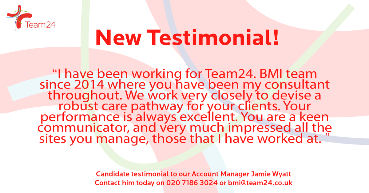 It's always great to hear such lovely words from our candidates! Why not give us a call or check out our roles online to see how we could help you! bit.ly/3MT3fWS
