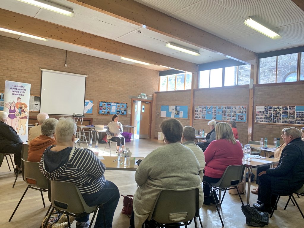 lindseyscottyog's tweet photo. 🪑 Chair Yoga for Lipoedema🪑 Here's a photo from the workshop I delivered at the @talklipoedema Roadshow. It was such an inspiring day. #lipoedema #health #yoga #yogaclass #wellbeing #workshop https://t.co/k8eEfYIK2b
