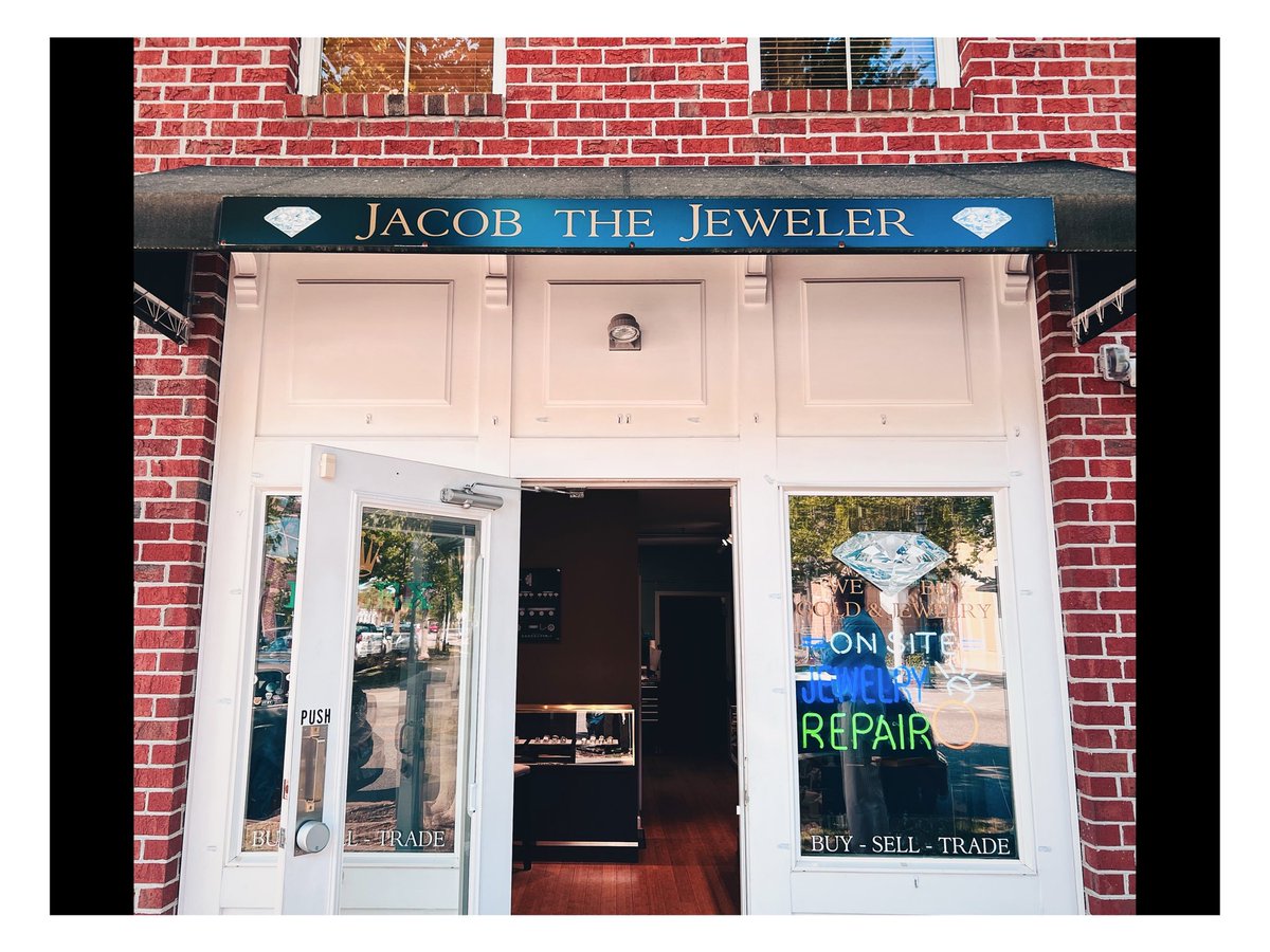JacobTJeweler's tweet photo. Come see us at Jacob The Jeweler in Market Common for all of your jewelry needs! We are a family owned &amp; operated business with in-house jewelers and a large selection of jewelry for everyone. Rather it be an engagement ring, Diamond fashion, or Rolex watches, we have you covered https://t.co/ON2hxSy0mT