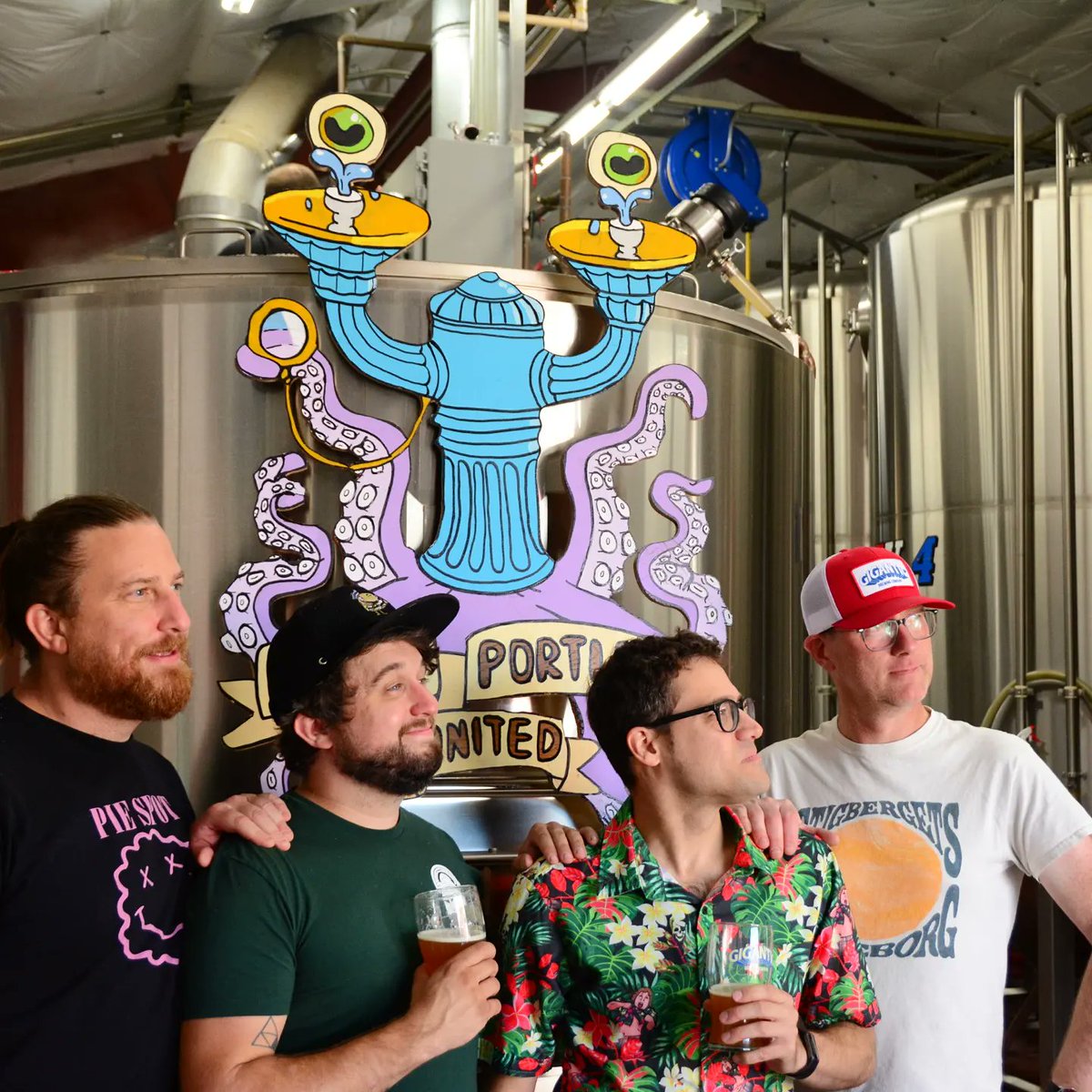 WeirdPDXUnited's tweet photo. Next up in the @GiganticBrewing Weirdtastic series is 'Mike Bennett's Day Off'. 🍺 We turned @MikeBennettArt's art into beer, literally! 🎨Taste the fresh piney plywood aroma yourself next week and win some of Mike's sweet art! https://t.co/VJ5eKMhBdm https://t.co/RVxKmD2C0Q
