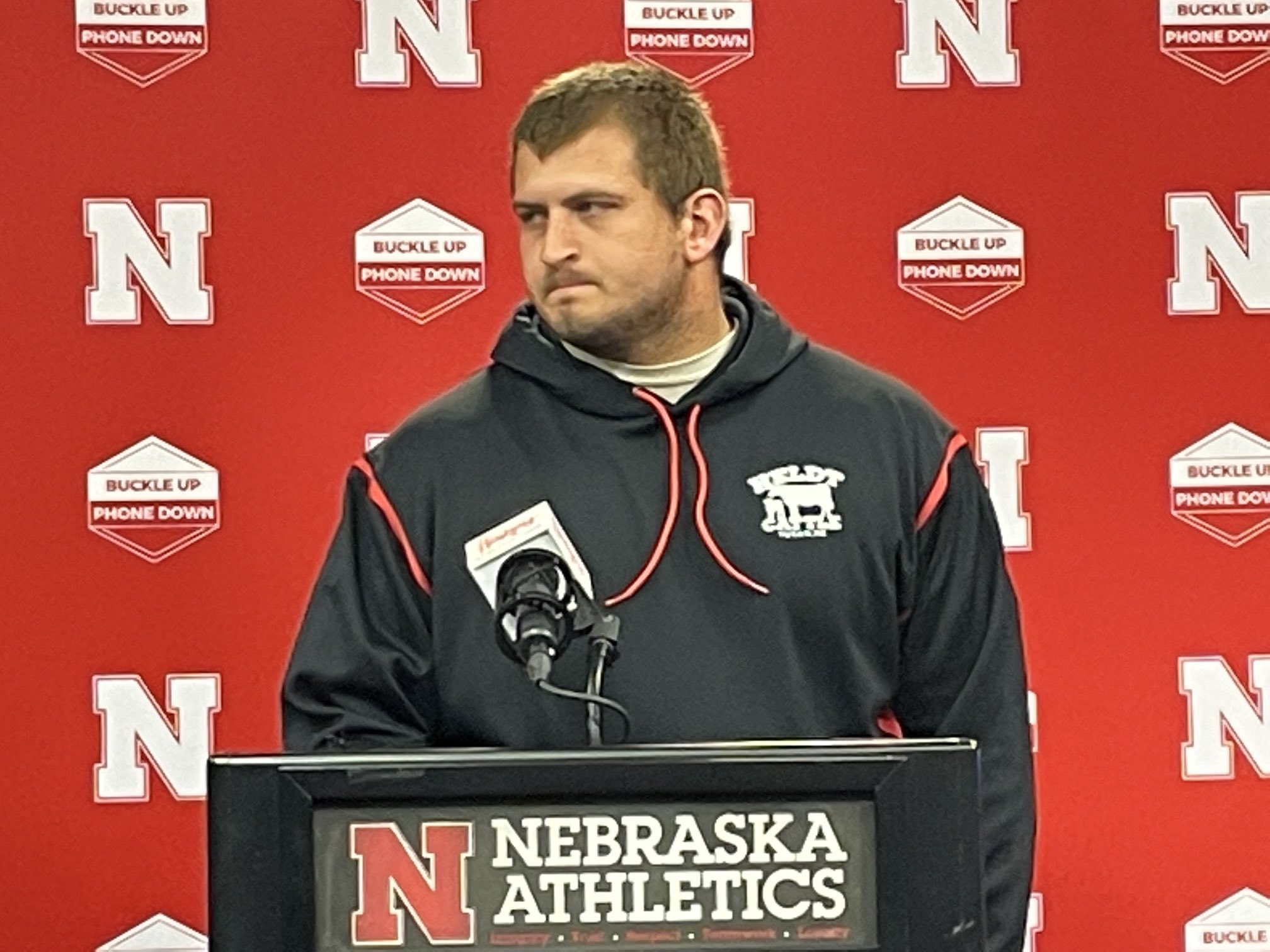 Kevin Sjuts on Twitter "Nebraska DT Colton Feist sporting a Heldt