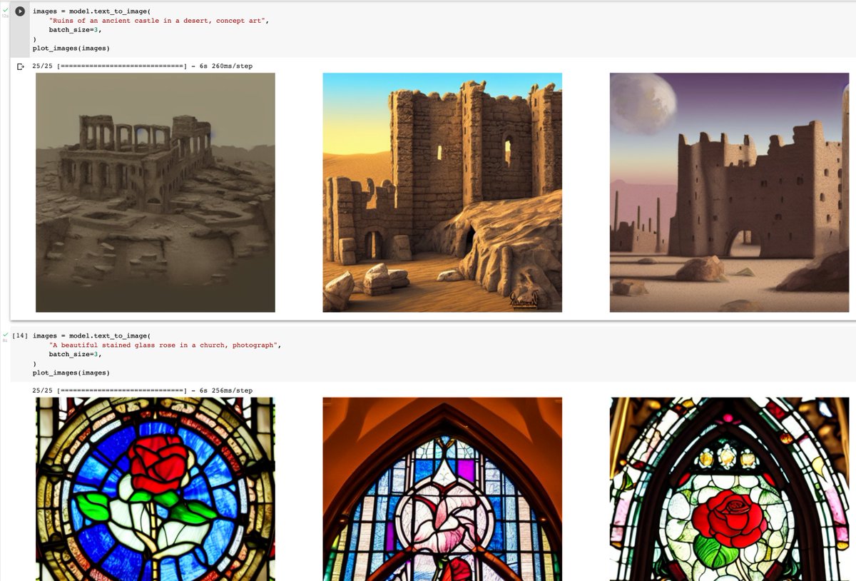 If you just want to start generating your own images in Colab as fast as possible, use this minimal notebook: colab.research.google.com/drive/12l_Wq4k…