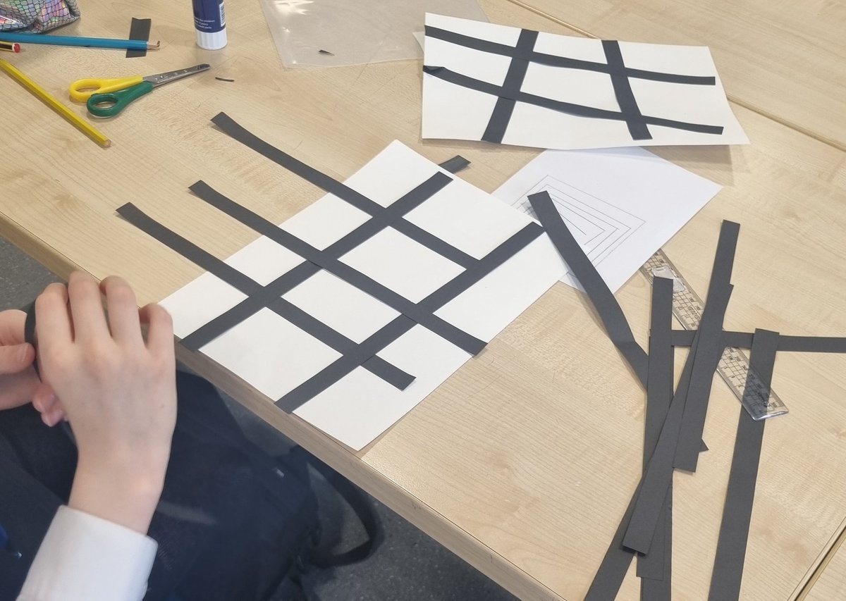 MATHS WEEK ➗️➕️🎨 S1 have been discussing the importance of maths in Art 🙌 We looked at Piet Mondrain's work and this is some of the pupils amazing work produced today!! <a href="/stbenedictsren/">St Benedict's High School</a> <a href="/maths_st/">St B's Maths</a>