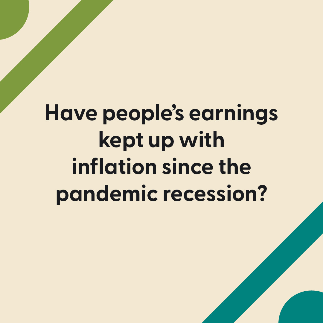 sffed's tweet photo. Have people's earnings kept up with inflation since the pandemic recession? Copy and paste the chart code 31p09720991g097231000000000000 into our new SF Fed Data Explorer to dig into the research! https://t.co/fz48pQ4tZm | #SFFedDataExplorer #LaborMarket #EconTwitter #Inflation https://t.co/6KcEh2FGgU