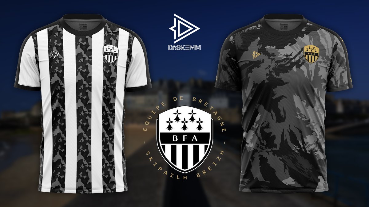 Daskemm_bzh's tweet photo. L'équipe de Bretagne de football @BFA_Officiel fera son come-back le 3 juin 2023 🔥🔥🔥

Pour l'occasion, j'ai imaginé un premier maillot domicile et le maillot d'échauffement ✏️👕

D'autres modèles viendront par la suite !

Vous êtes un club ? Je peux vous équiper 💪

#evolution https://t.co/OIj4sPTjxY