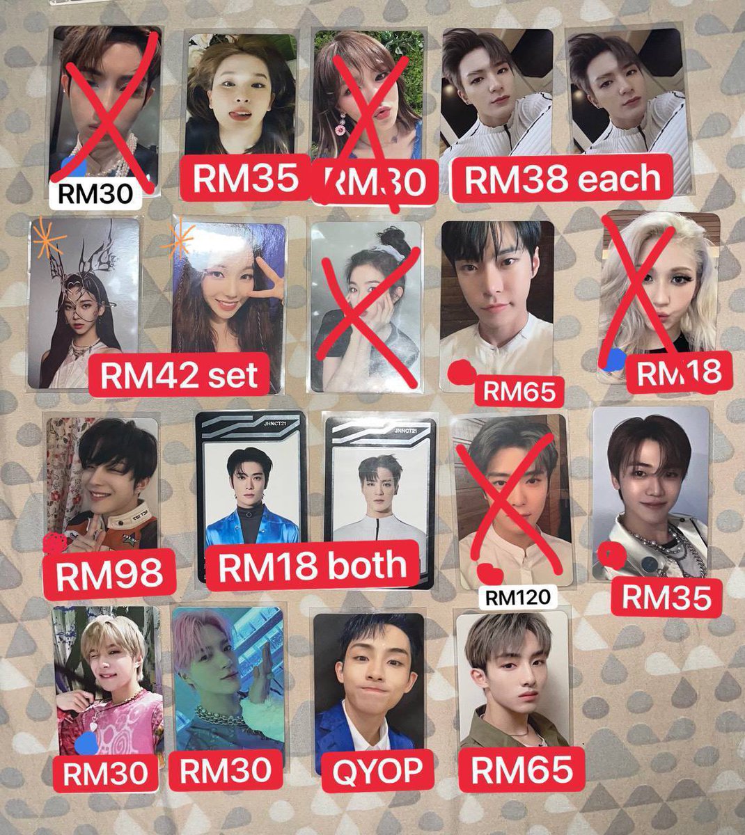 sofeaaathefirst's tweet photo. Wts/wtt #pasarnct #pasarredvelvet #pasaraespa #pasarexo

Can trade any of the pc below to jaemin access card, yeri perfect velvet, kai devil (following the same price range) https://t.co/533PPv41kv