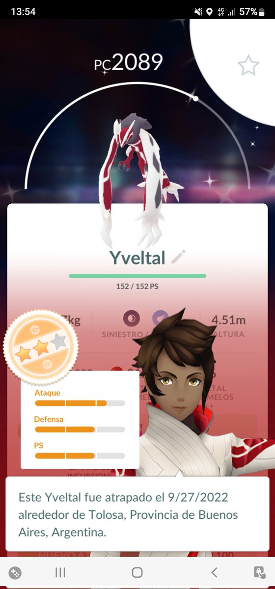 DePokeDitto's tweet photo. Nunca falla en mi cuenta. Tiene que ser horrible para brillar.

#PokemonGO #Yveltal https://t.co/s5zGHbDalm