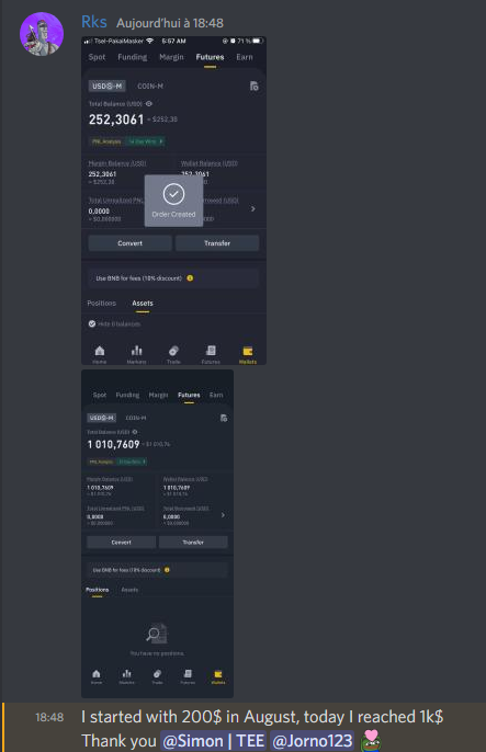 BrightBridgeINV's tweet photo. This is the type of message we want to receive from our holders.

@AngorakR well done to you! 

#trading #crypto #success #money #sol #eth #cryptotrading #PROFIT https://t.co/4pR6iRUrH4