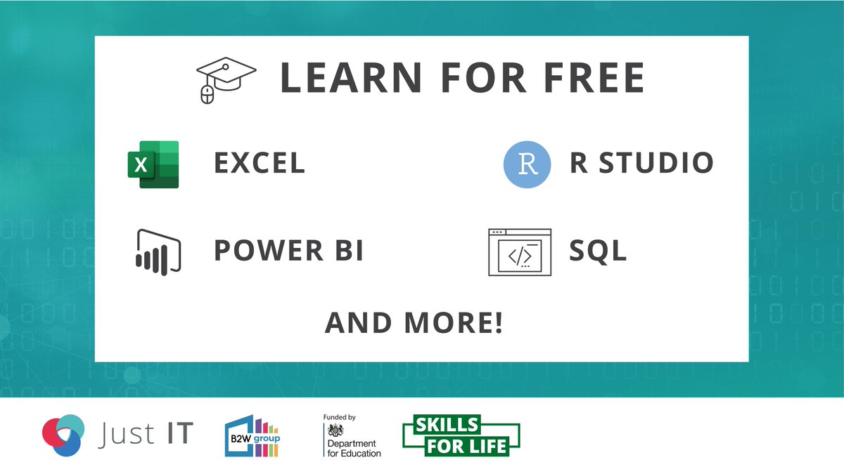 weareJIT's tweet image. Do you want to start a career in data but not sure where to begin? We are offering you a 12-week free government funded Skills Bootcamps to anyone 19+ looking to expand their skills and kickstart their career. justit.co.uk/candidates/tra… #data #datacareers #datahelp #training