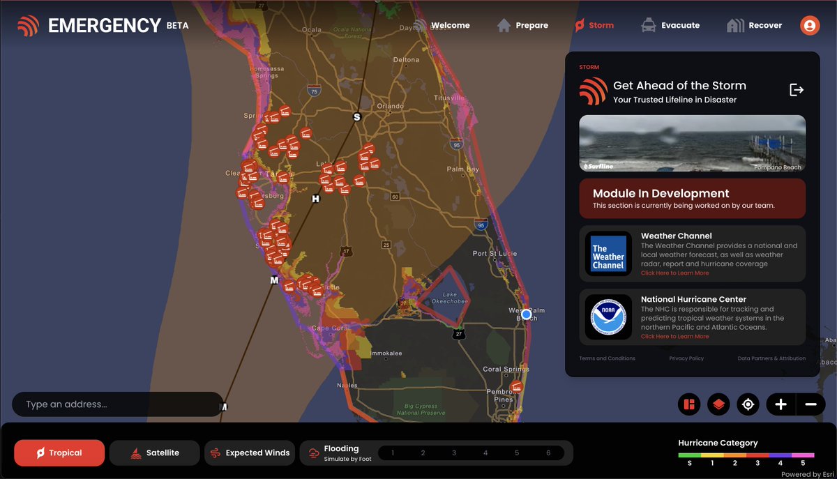 JosephRRusso's tweet photo. The @EmergencyAppCo worked tirelessly through the weekend to build this app for #Ian

If you're in this cone, take a look ASAP ---> https://t.co/AyU9kFD6XW https://t.co/5AyJwJ5mLZ
