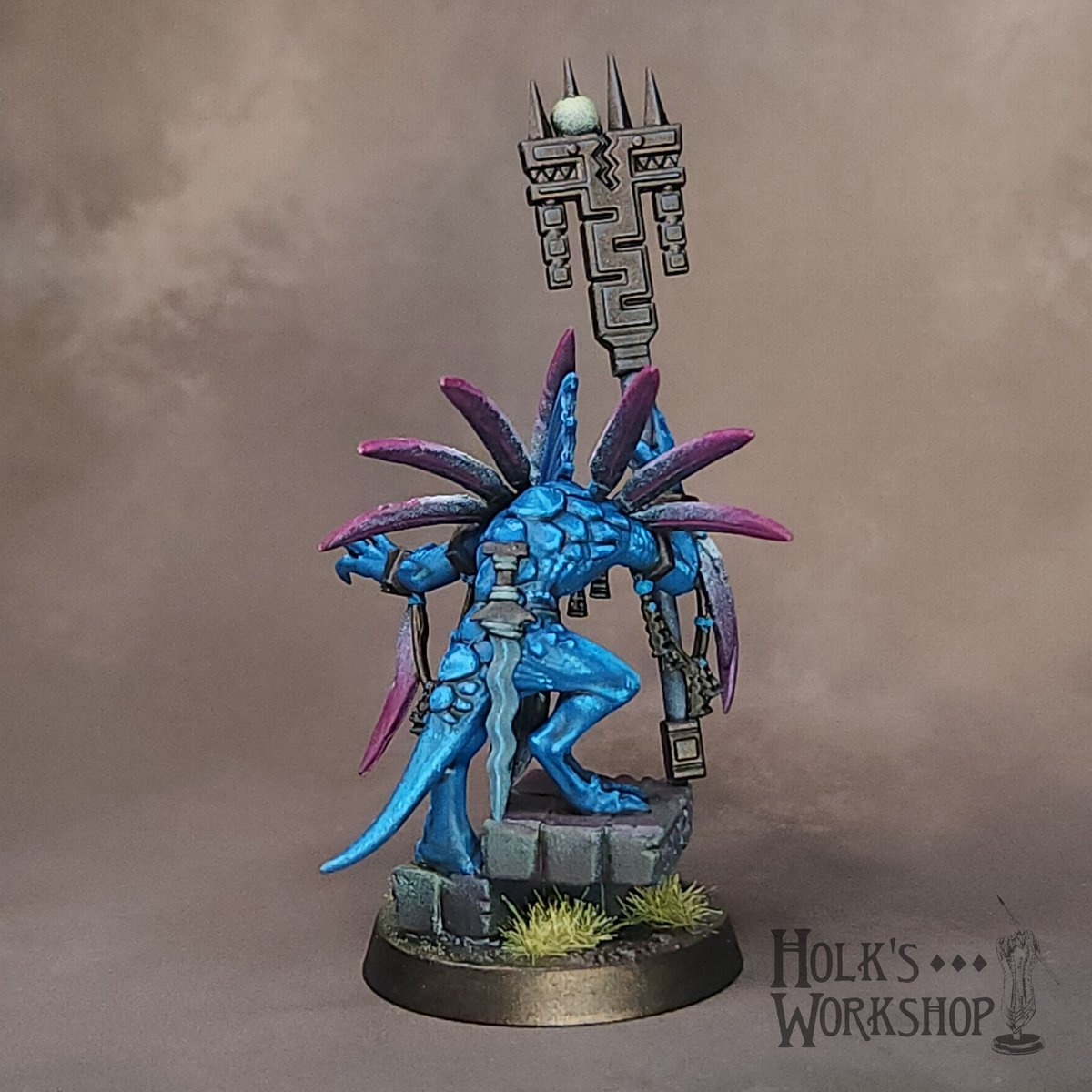 holks_workshop's tweet photo. A #SkinkStarpriest painted with only 6 colors for the September Warped Painting Challenge! I don't normally paint #Seraphon so this was a fun break from the norm!
@WarComTeam
#WarhammerCommunity #warhammer #ageofsigmar #PaintingWarhammer https://t.co/Sb6csVeedq
