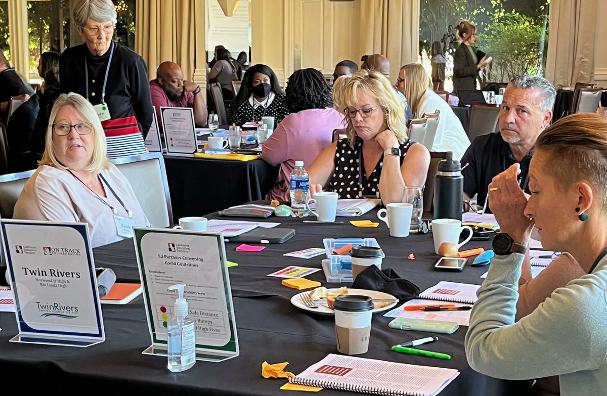 caedpartners's tweet photo. Kudos to the teams from @TwinRiversUSD for "peeling back the wallpaper" to examining the #equity in their system in service of #students #ontrack8-9 https://t.co/KJ0VXpwV9R @sac_coe https://t.co/CZgafeFlEc