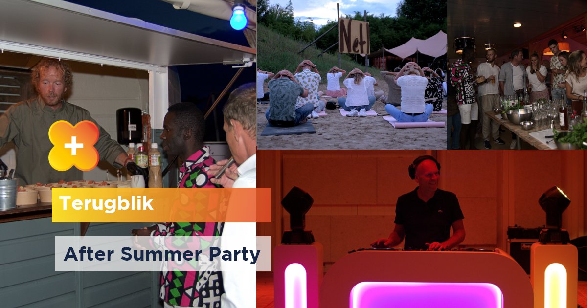 We kijken terug op een geslaagde After Summer Party bij <a href="/NetlPark/">Netl de Wildste Tuin</a> We hebben een heerlijke avond gehad met dank aan <a href="/etiennelafaille/">Etienne la Faille</a> en <a href="/BarsSight/">BarsOnSight</a>

<a href="/Fotaco/">FOTACO</a> bedankt voor de leuke foto's!

#feest #lekkereten #collega