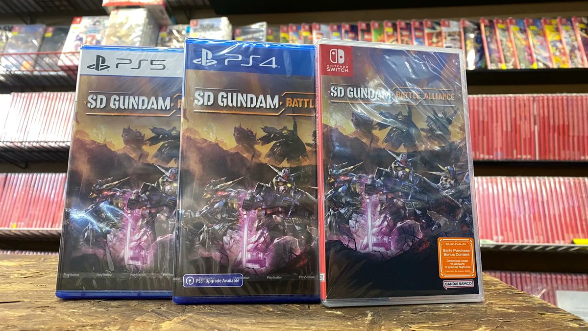🚨 RESTOCK🚨
#SDGundam? Action RPG? Sign me up!
Available in store or online

#PS4 #PS5 #NintendoSwitch #switchcorp #NSW #MOREinSTORE