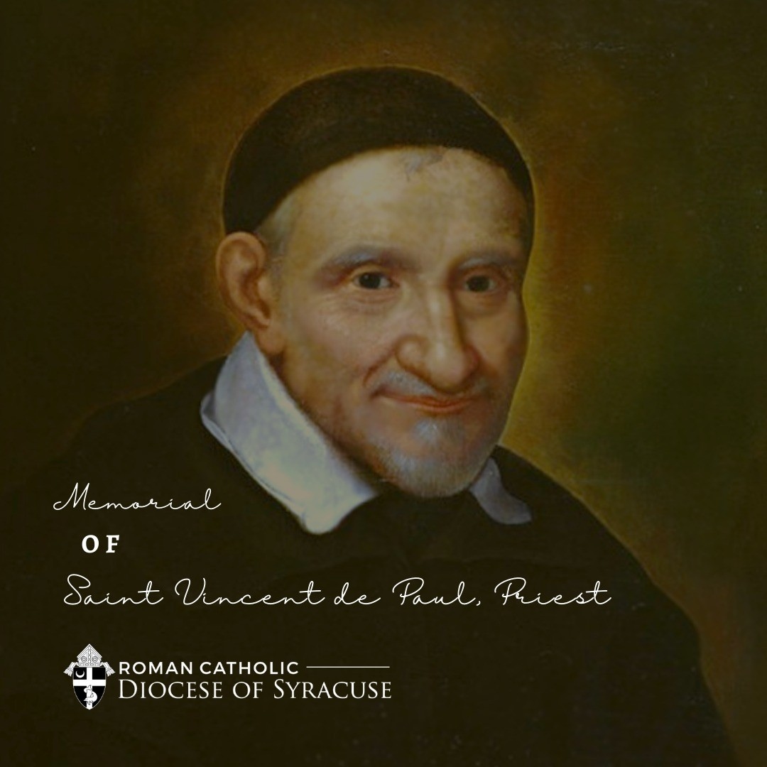 HolyFamilySyr's tweet photo. Memorial of Saint Vincent de Paul, Priest.

( #📷 @syracusediocese ) https://t.co/2Zk9mKd68m