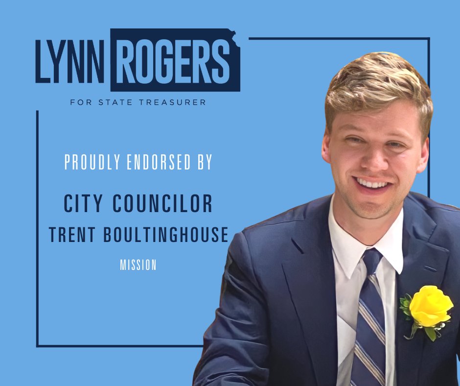 LynnRogers4KS's tweet photo. 📣 Endorsement Alert 📣 Thank you to City Councilor Trent Boultinghouse for your support! We look forward to continuing to see the exciting things you're doing in Ward 1 of Mission! #WinWithLynn #ThankYou #MissionKS https://t.co/1XnVfqmcai