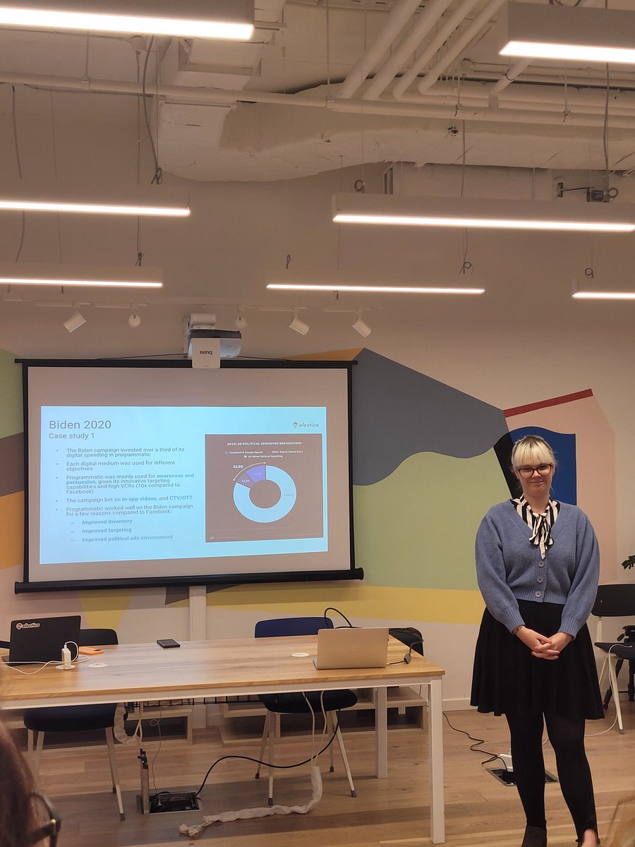 Isa_OB_'s tweet photo. "Beyond social media ads" #masterclass for political campaigns with @electicadigital. It is impressive to see how advanced campaign analytics currently is. Many thanks to @c_playbook_eu for these amazing opportunities to keep ourselves updated 👏 https://t.co/mapnY6ARlO