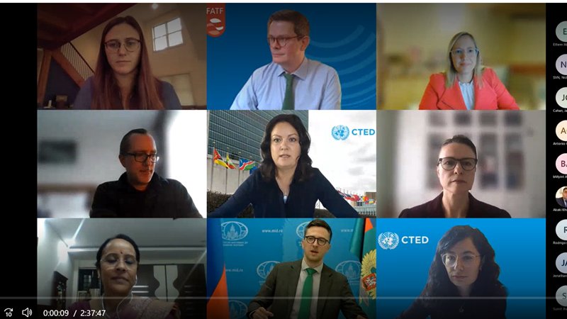 UN_CTED's tweet photo. Experts from national authorities, partners, private sector &amp; civil society discuss how new tech can enhance #CFT responses &amp; avoid unintended consequences at @UN_CTED's 2nd CFT tech session.

Missed the 1st session? Highlights are here: https://t.co/Zpan8Rw47C

#CTCEmergingTech https://t.co/moE07oEPKR