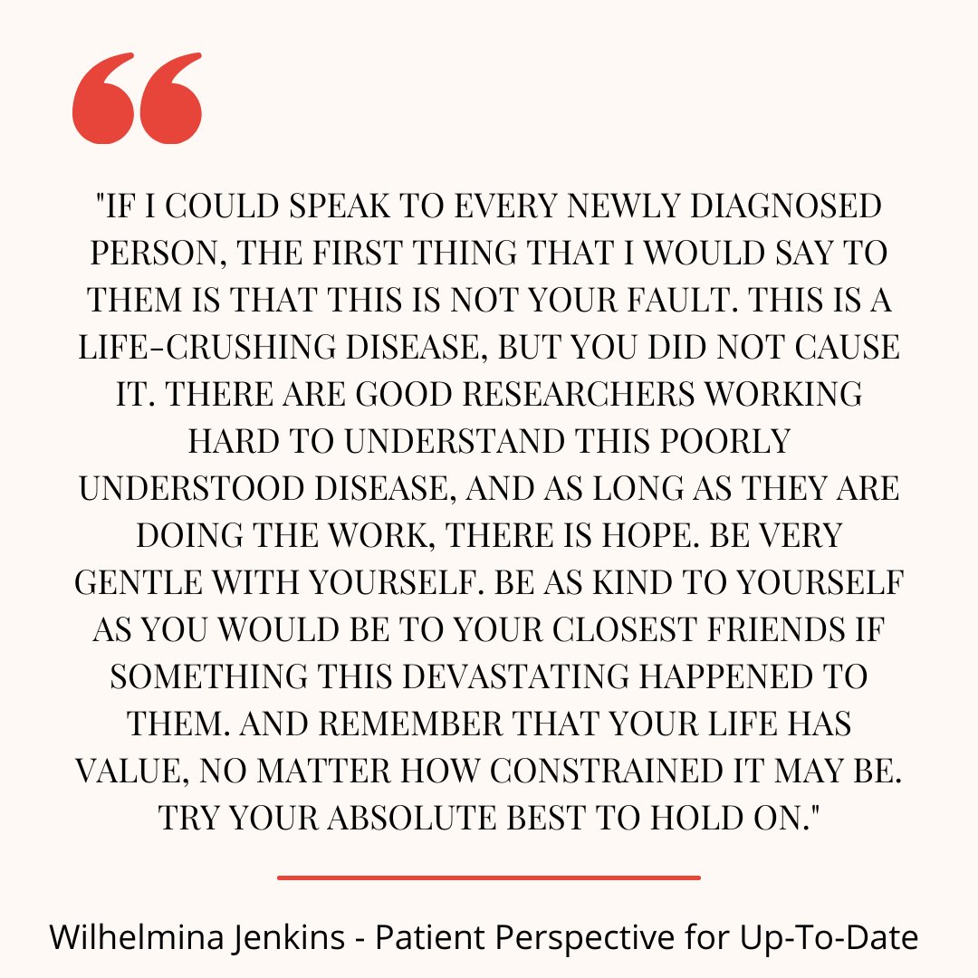 MEActNet's tweet photo. "If I could speak to every newly diagnosed person, the first thing that I would say to them is that this is not your fault. This is a life-crushing disease, but you did not cause it." @minadjenkins shares in @UpToDate Patient Perspectives. #pwME #LongCovid
https://t.co/ChLWDUhxQj https://t.co/ucb6Ity08w