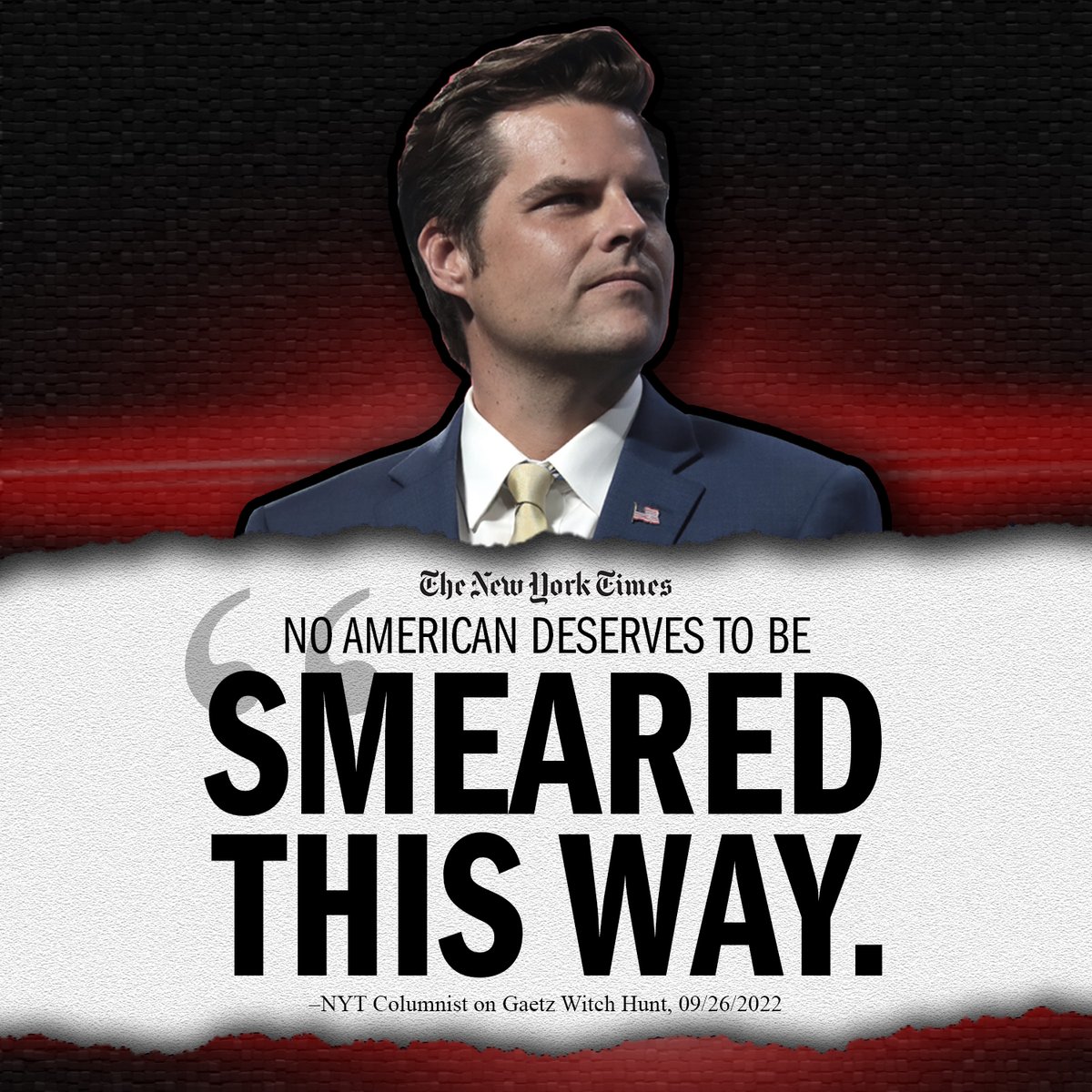 Former Congressman Matt Gaetz tweet media